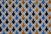 Detail, tiled, Medersa or Madrasa el-Attarine,medina, Fez el Bali, Fez, Morocco