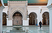 Al Quaraouiyine Mosque and University. University of al-Qarawiyyin, also written Al-Karaouine, medina. Fez. Morocco