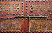 Detail, Tür der Zaouia Sidi Ahmed Tijani, Medina, Fes.Marokko