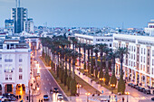 Mohammed-V-Allee, Rabat. Marokko