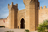 Bab Zaer, the Main Gate of Chellah, Rabat, Morocco,