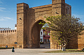 Gate and walls, medina, Sale, Rabat, Morocco