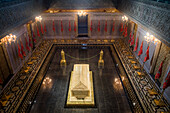 Innenraum des Mausoleums von Mohammed V., Rabat, Marokko