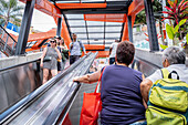 Rolltreppen, Comuna 13, Medellín, Kolumbien