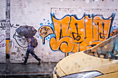 Street art, mural, graffiti, in Carrera 46, Medellín, Colombia