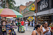 Straße Junin, Carrera 49, Medellín, Kolumbien