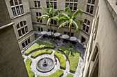 Courtyard of Palacio de la cultura, Rafael Uribe Uribe, Palace of Culture, Medellín, Colombia