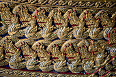 Verzierung, Detail eines Lastkahns, Königliches Nationalmuseum für Lastkähne, Thonburi, Bangkok, Thailand