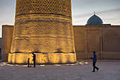 Base of Kalon minaret, Bukhara, Uzbekistan