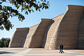 Walls of Ark, fortress, Bukhara, Uzbekistan