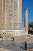 Fassade der Bibi-Khanym-Moschee, Samarkand, Usbekistan