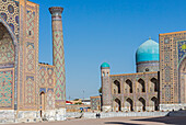 Ulugbek Medressa and Tilla-Kari Medressa, Registan, Samarkand, Uzbekistan
