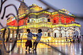 Prem Mandir ( love temple) Temple of Divine Love, Vrindavan, Mathura, Uttar Pradesh, India