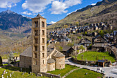 Kirche Sant climent, Dorf Taüll, Vall Boí, Lleida, Katalonien, Spanien