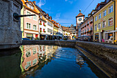 Freiburg im Breisgau and its Schwabentor, Baden Wurttemberg, Germany, Deutschland, Western europe