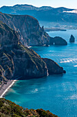 Quattrocchi viewpoint (Belvedere),Lipari, Eolie Island, Sicily,Italy, Europe