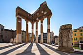 Brescia Capitolium Bereich in der Stadt Brescia, Bezirk Lombardei in Italien.