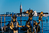 Venezianischer Karneval. Venedig, Venetien, Italien, Europa.
