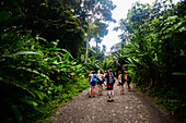 Tourists in Manuel Antonio National Park, Costa Rica