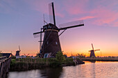 Windmühlen in Kinderdijk, Südholland, Niederlande