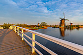 Windmühlen in Kinderdijk, Südholland, Niederlande