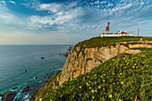 Cabo da Roca is the westernmost extent of mainland Portugal and Europe. Located within the Sintra-Cascais National Park, Lisbon district, Portugal.