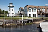 Alte Mühle am Ufer des Big Tracadie River, tracadie-sheila, new brunswick, kanada, nordamerika