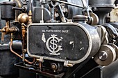 Gardner 9hr motor, das lebende museum der energie, rai, orne, normandie, frankreich