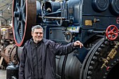 Philippe le cleuyou, creator of the living museum of energy, rai, orne, normandy, france
