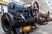 Mi-fixe lanz engine, the living museum of energy, rai, orne, normandy, france