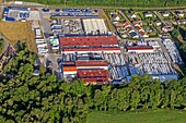 Paprec company, industrial and household waste recycling factory, neaufles-auvergny, eure, normandy, france