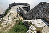 Citadel of blaye on the gironde river, fortifications built by vauban, gironde, france