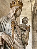 Notre-dame du bec a l'enfant, abbey of le bec, le bec-hellouin, eure, normandy, france