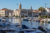 Consular palace and the regional house of the sea, quai louis pasteur, sete, herault, occitanie, france