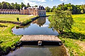 Chateau of montigny-sur-avre, valley of the avre, eure, normandy, france