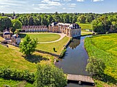 Chateau of montigny-sur-avre, valley of the avre, eure, normandy, france