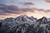 Marmolada, die Königin der Dolomiten, berühmter Berg mit Gletscher, der höchste Fels der Dolomiten mit 3.343 m, Belluno, Trento, Trentino Alto Adige, Veneto, Italia