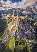 Ra Gusela, Averau,Nuvolau,Passo Giau in Dolomiti Bellunesi, Unesco Erbe, Venetien, Belluno, Italien