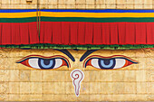 Bouddhanath Stupa Detail, Kathmandu, Nepal, Asien