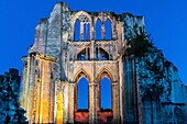 Ruinen der abtei saint bertin, saint omer, (62) pas-de-calais, frankreich