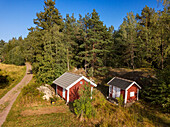 Typical houses in Korpo or Korppoo island, Korpostrom coast Southwest Finland Turku archipelago. The archipelago ring road or Saariston rengastie is full of things to see, do and do. The Archipelago Trail can be taken clockwise or counter clockwise, starting in the historical city of Turku, and continuing through rural archipelago villages and astonishing Baltic Sea sceneries. The Trail can be taken from the beginning of June until the end of August.