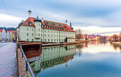 Landshut reflections Europe, Germany, Bavaria, Landshut