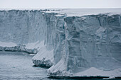 Ice cliffs along the southern edge of the Austfonna ice cap. Nordaustlandet, Svalbard, Norway