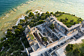 Sirmione ancient roman Catullo thermal baths, Sirmione, Garda Lake, Brescia province, Lombardy, Italy