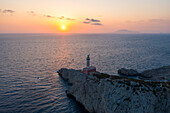 Punta carena lighthouse, Capri island, Campania, Italy