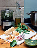 Ingredients for pesto