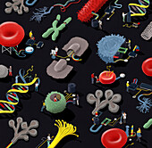 Biotechnology, conceptual illustration