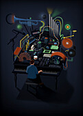 Musical creativity, conceptual illustration