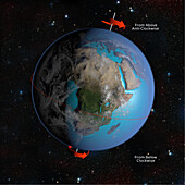 Earth's rotation, illustration