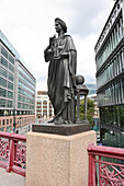 Allegorical science statue